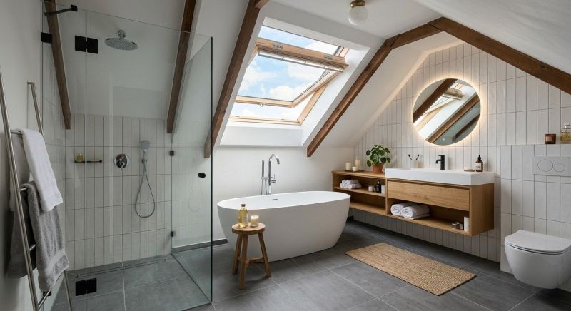Attic Bathroom Remodeling in Moultonborough, NH