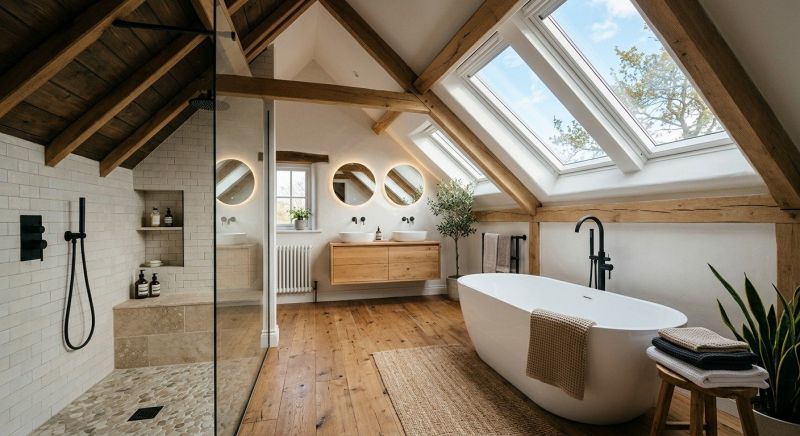 Attic Bathroom Remodeling in Moultonborough, NH