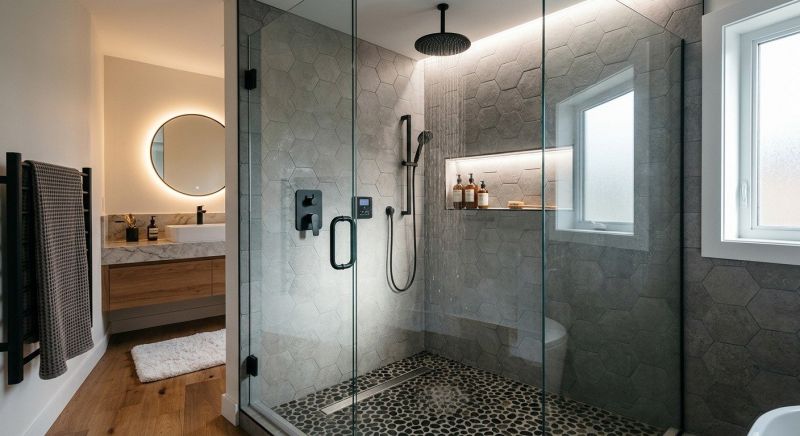 Granite Shower Installation in Moultonborough, NH